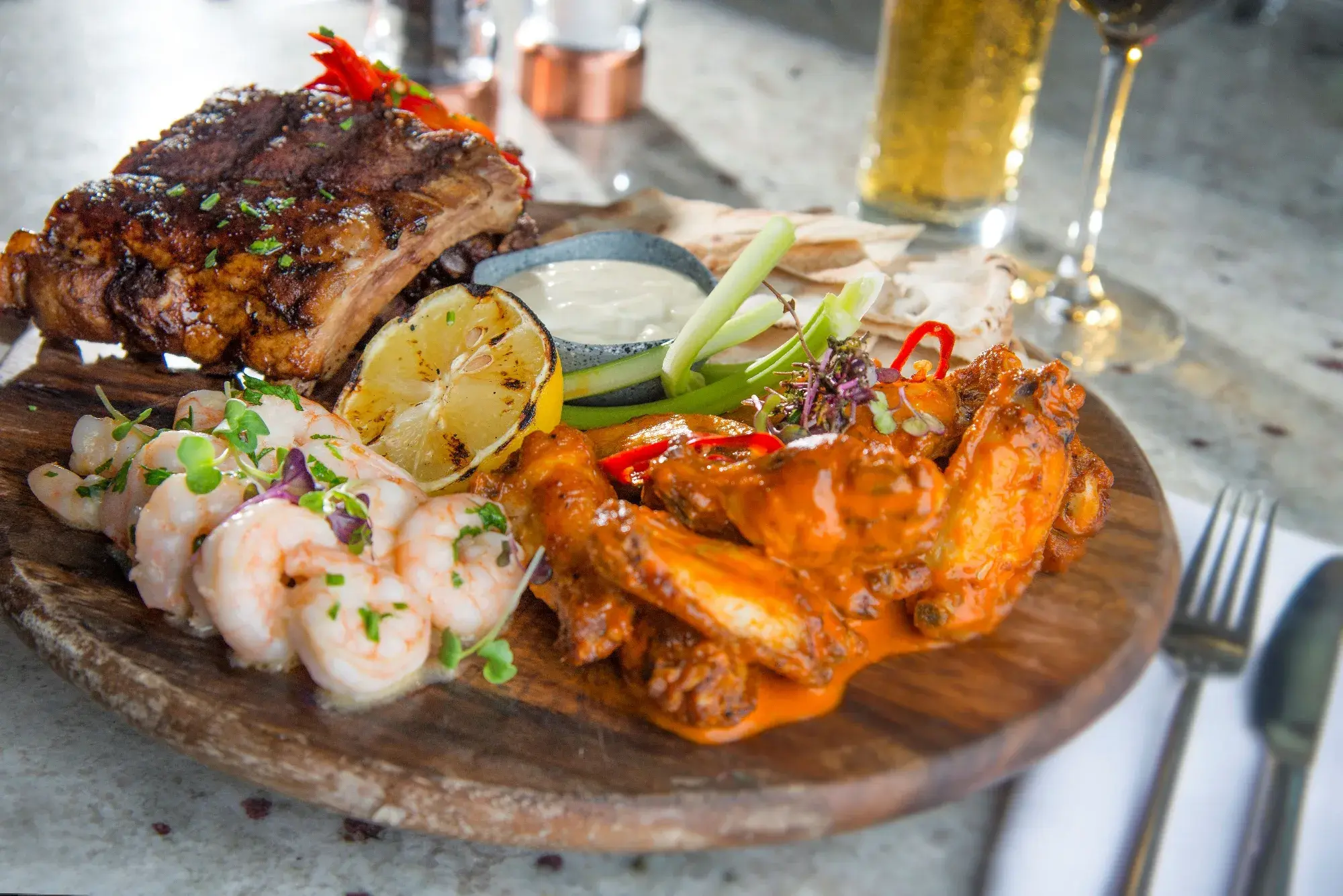 Sharing platter at Mossco (alternate angle)